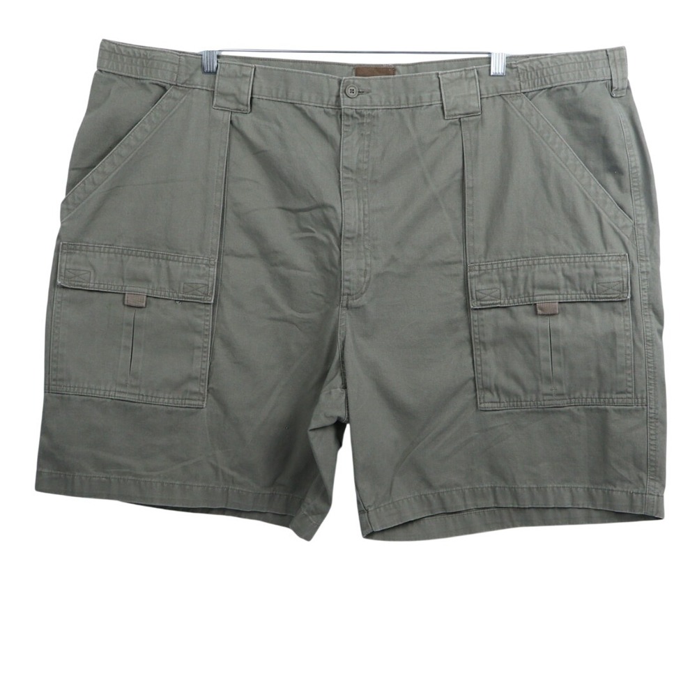 Men's Cargo Shorts Green Cotton Utility Hiking Outdoors Big‎ & Tall Size 51